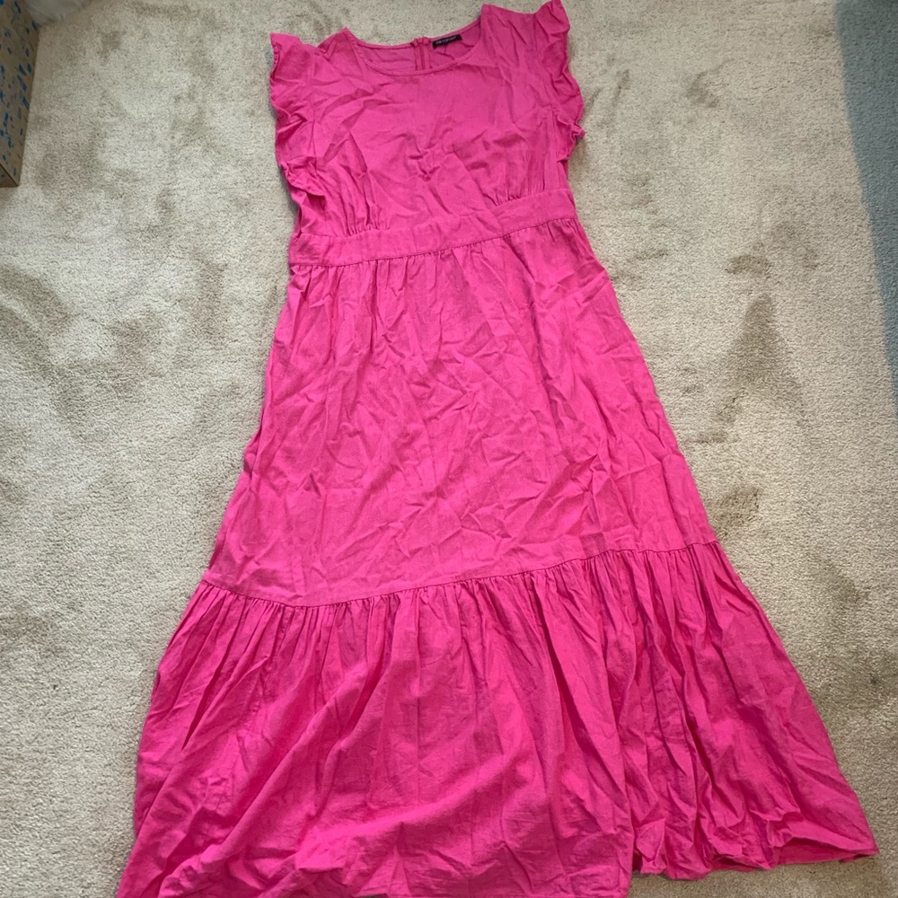 For Cynthia Hot Pink Long Dress Size Large